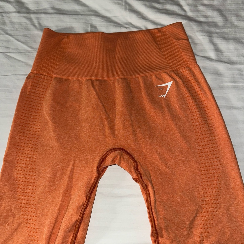 BRAND NEW NO TAGS - VITAL GYMSHARK LEGGINGS APRICOT ORANGE MARL